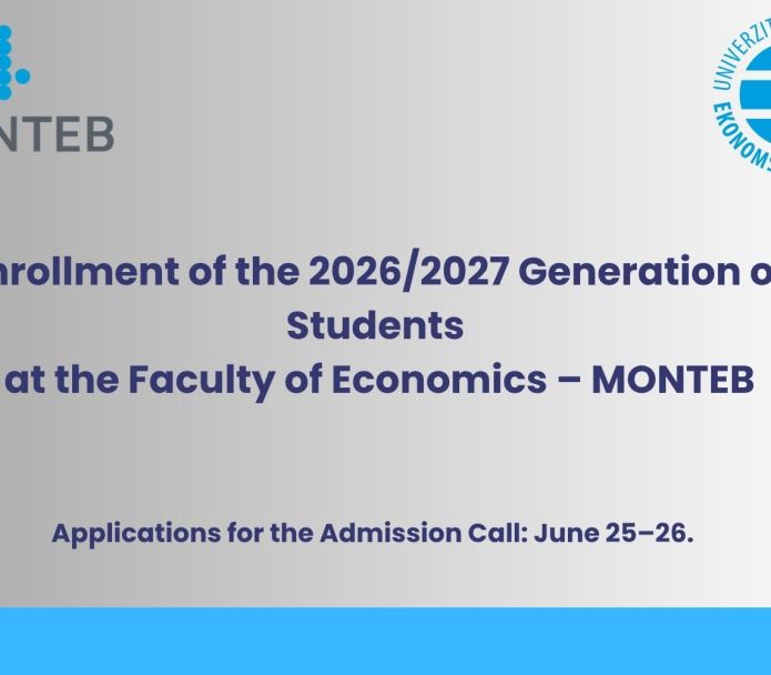 Second Call For Applications MONTEB - For International Students